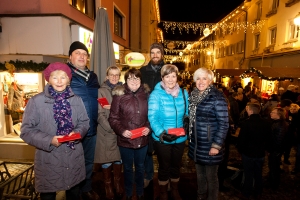 Bludenz am 27.11.2015 Christkindlmarkt in Bludenz Muehlegasse mit Bgm. Mandy Katzenmayr und LH Markus Wallner.